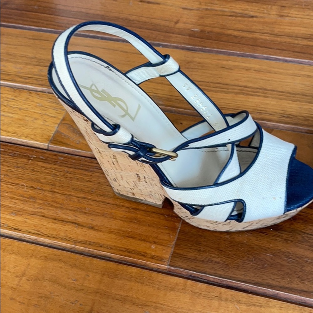 YSL platform wedges